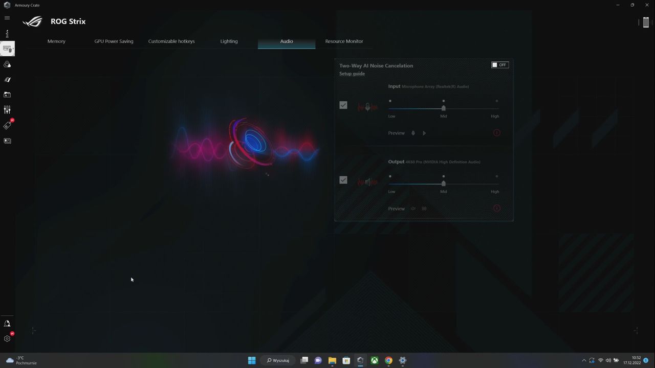 ASUS ROG STRIX SCAR 17 SE - Armoury Crate 4