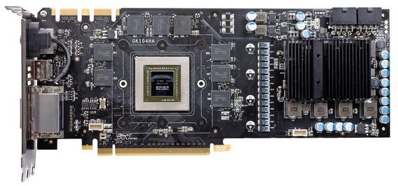 Colorful GTX680 iGame Kudan karta graficzna awers PCB gpu front zdjęcie
