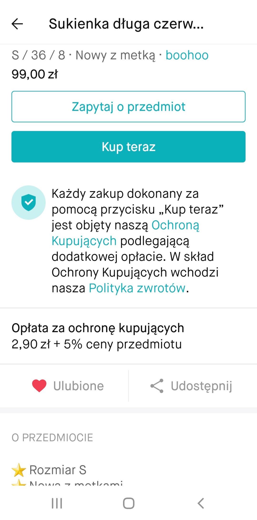 vinted - sukienka