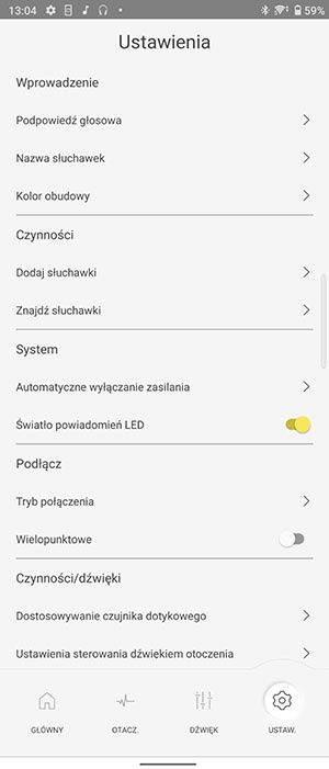Technics Audio Connect ustawienia