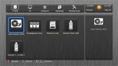 Dune HD TV - menu ekranowe