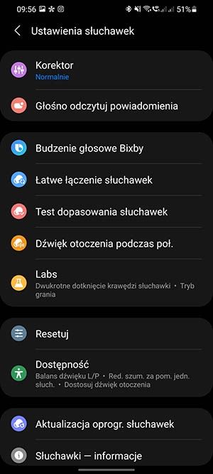 Galaxy Buds 2 - aplikacja Galaxy Wearable