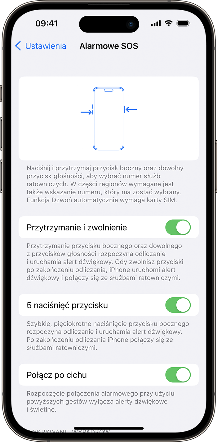 iPhone: alarmowe SOS