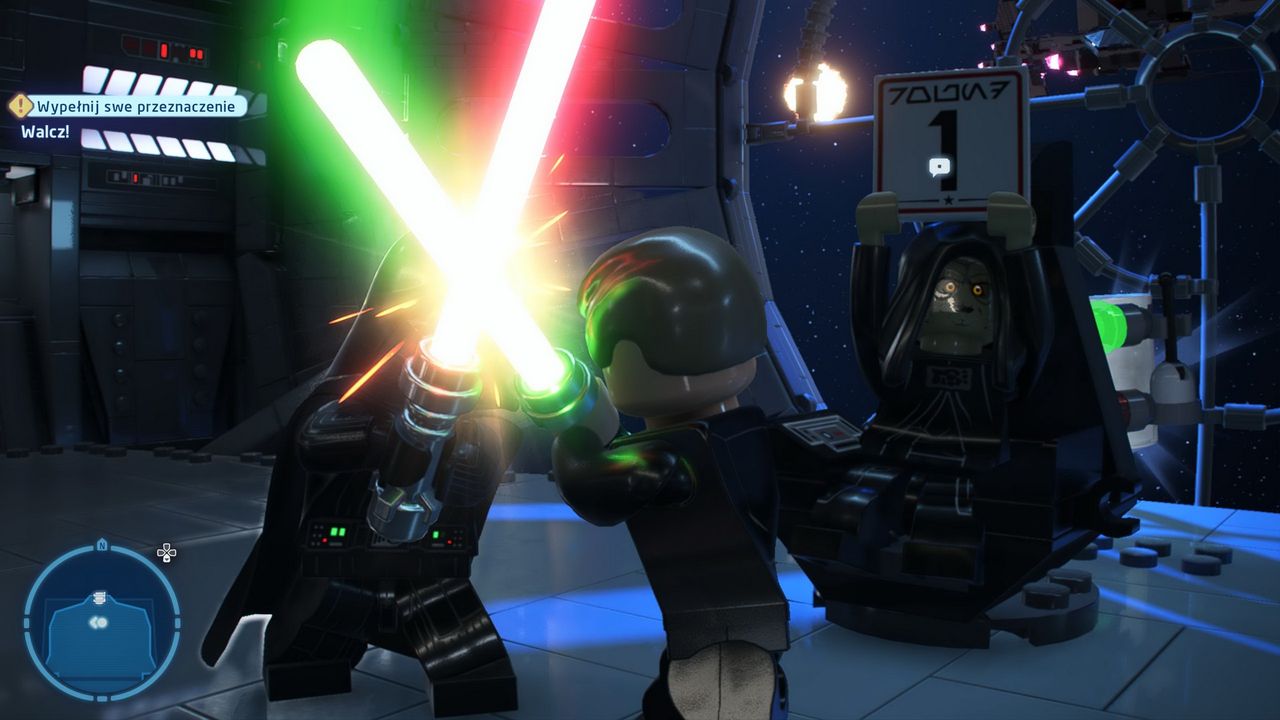 LEGO Gwiezdne Wojny: Saga Skywalkerów - walka Vadera i Luke