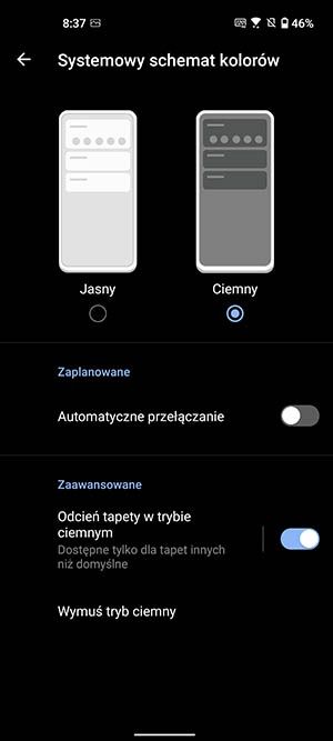 ciemny motyw
