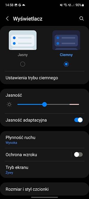tryb ciemny