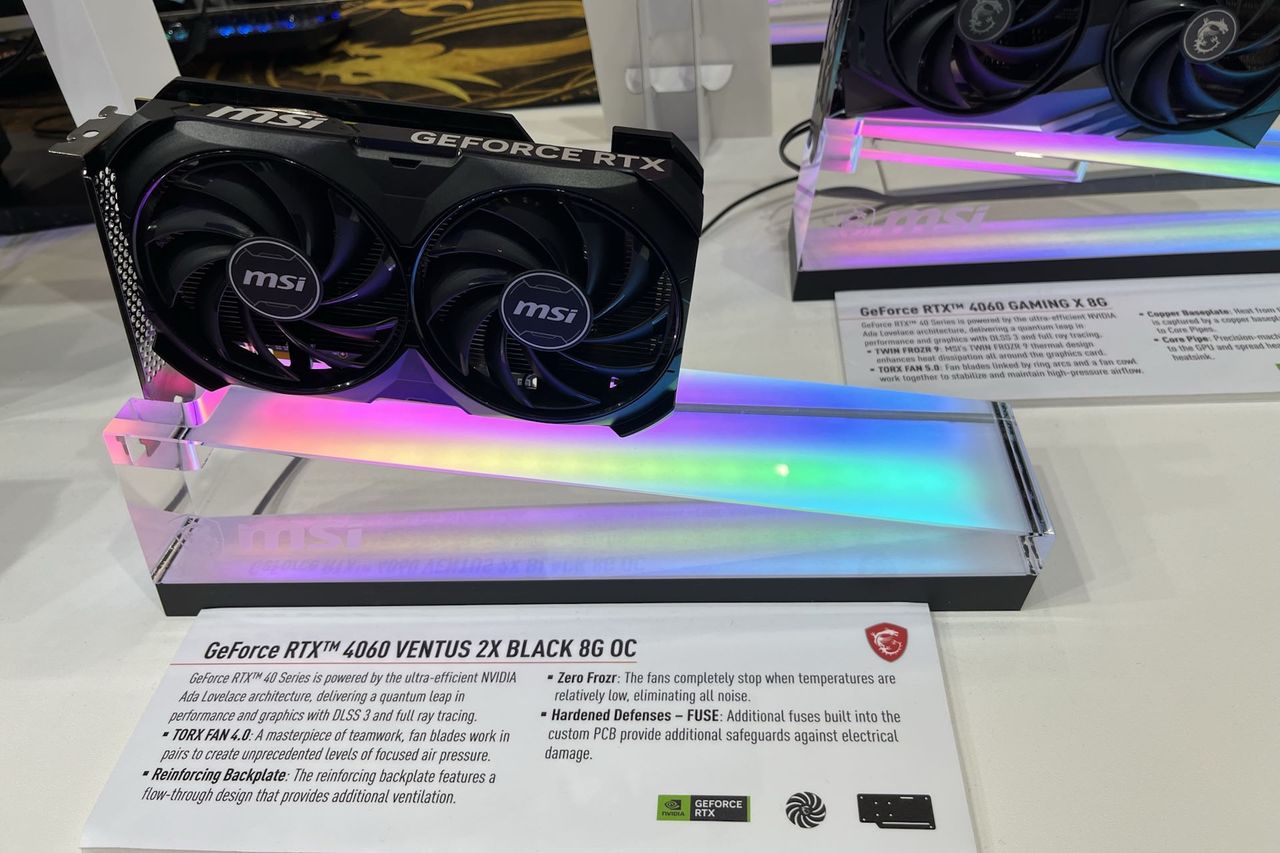 MSI na Computex 2023 - rtx 4060 8 GB ventux 2x