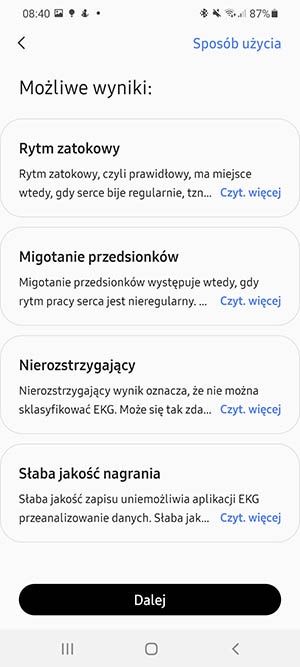 informacje o EKG