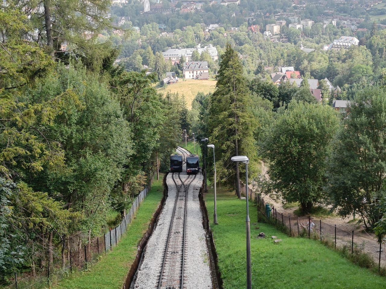 Mijanka wagoników na trasie