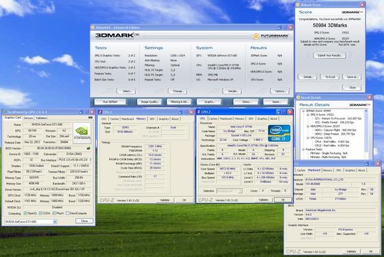 Futuremark 3DMark 2006 benchmark rekord wydajności k|ngp|n 50984 zrzut ekranu