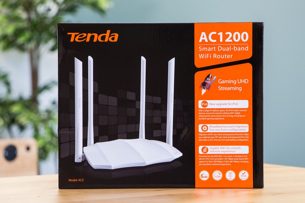 Tenda AC5 - opakowanie