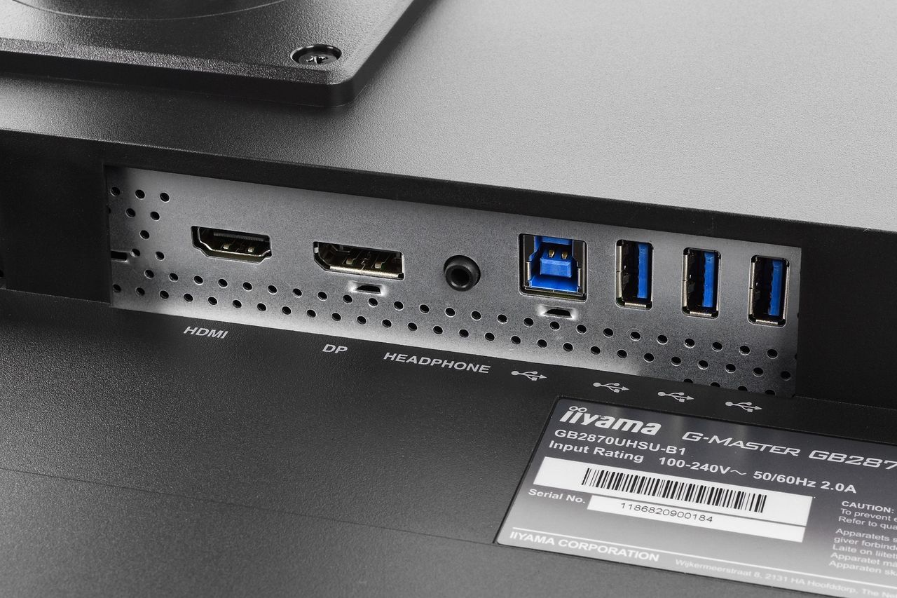 iiyama G-Master GB2870UHSU Red Eagle - złącza