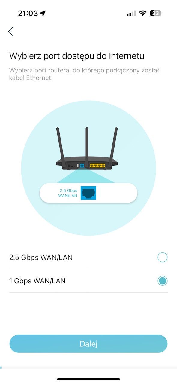 TP-Link Archer AX 80 - aplikacja mobilna 1