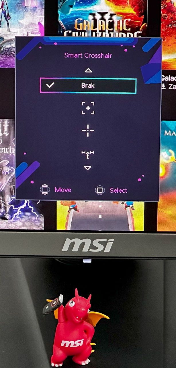 MSI MPG 271QRX QD-OLED - skróty OSD 3