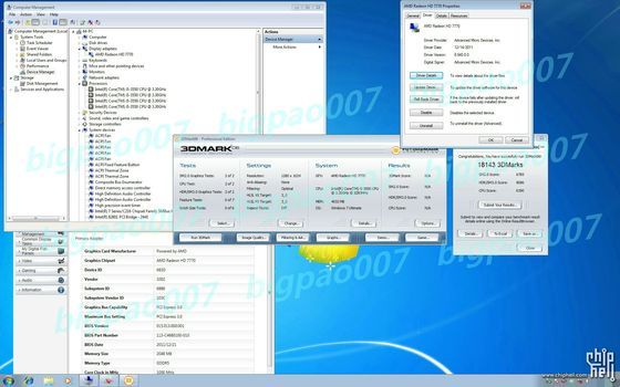 wydajność karty graficznej AMD Radeon HD 7770 w benchmarku 3DMArk 2006