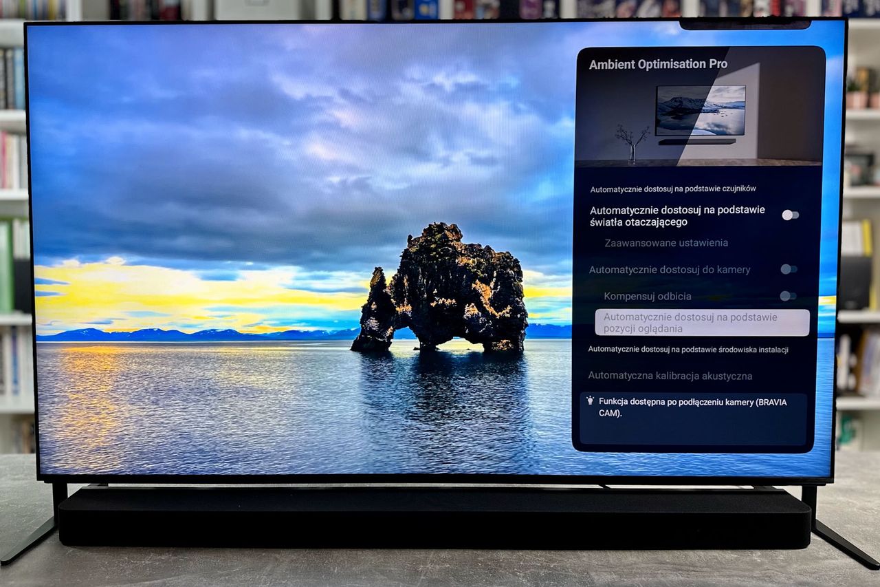 Sony Bravia 9 (65XR90) - ustawienia czujników