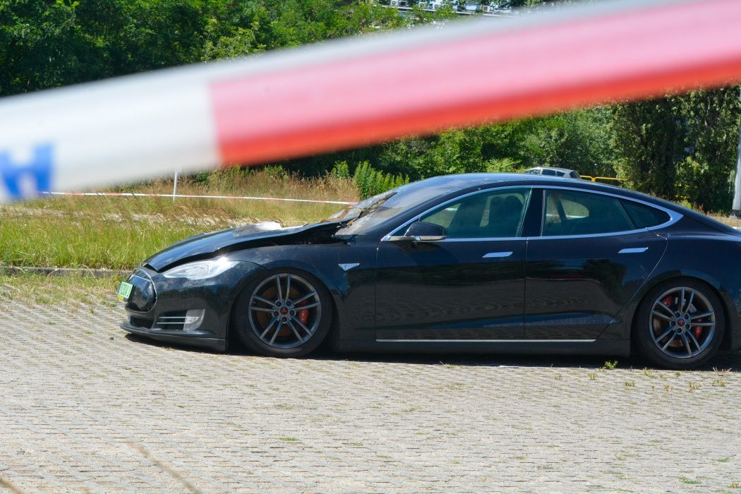Tesla pożar - Chorzów