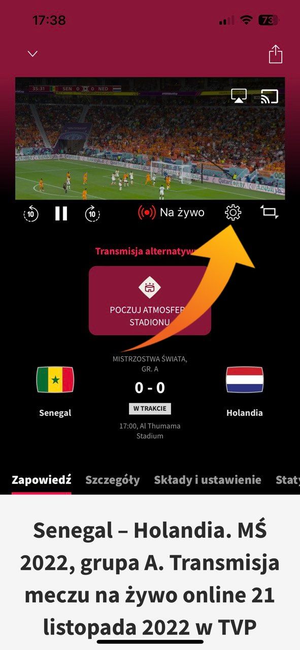 TVP Sport wyciszanie komentarza