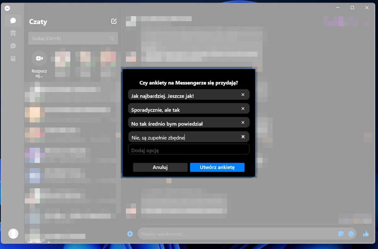 Ankieta Messenger 2