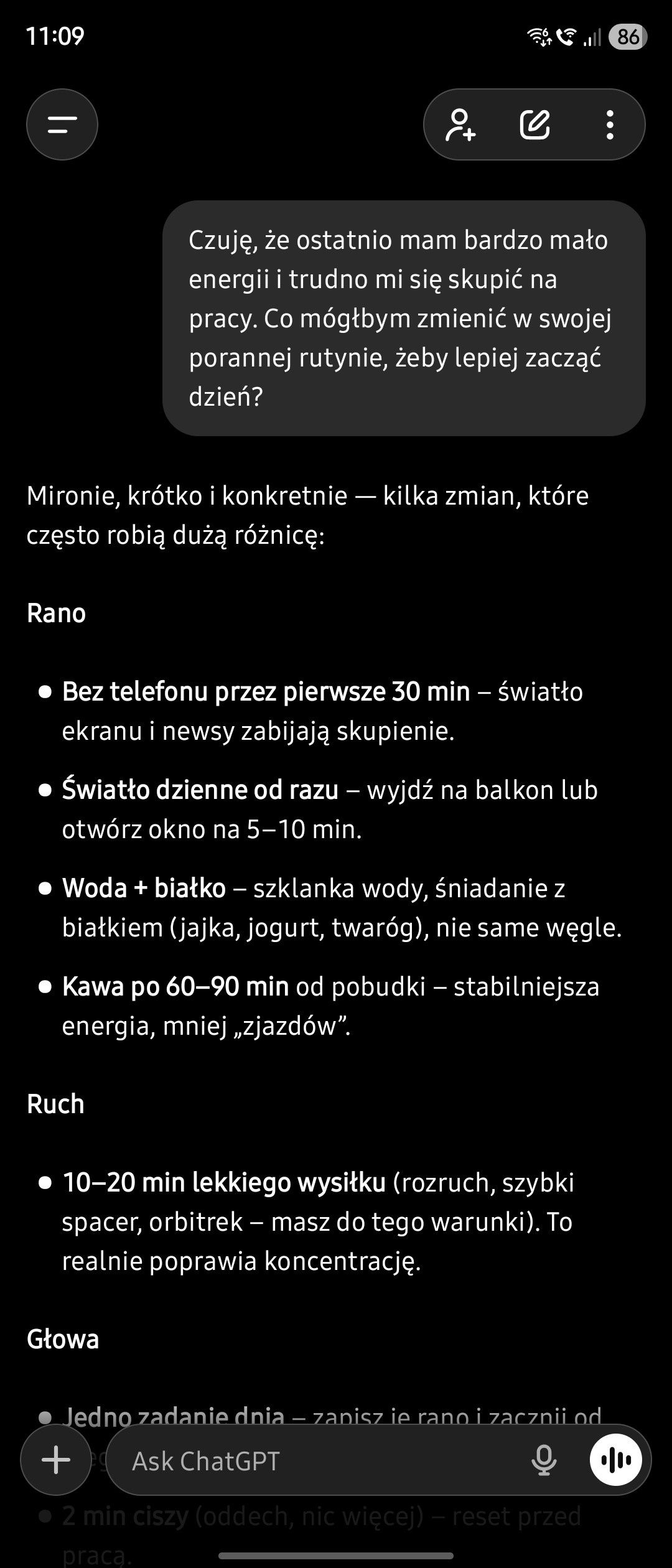 olejno parametry domyślne, najwyższe i najniższe