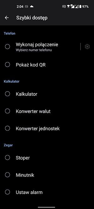 szybki dostęp