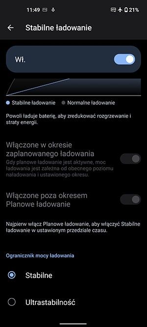 stabilne ładowanie