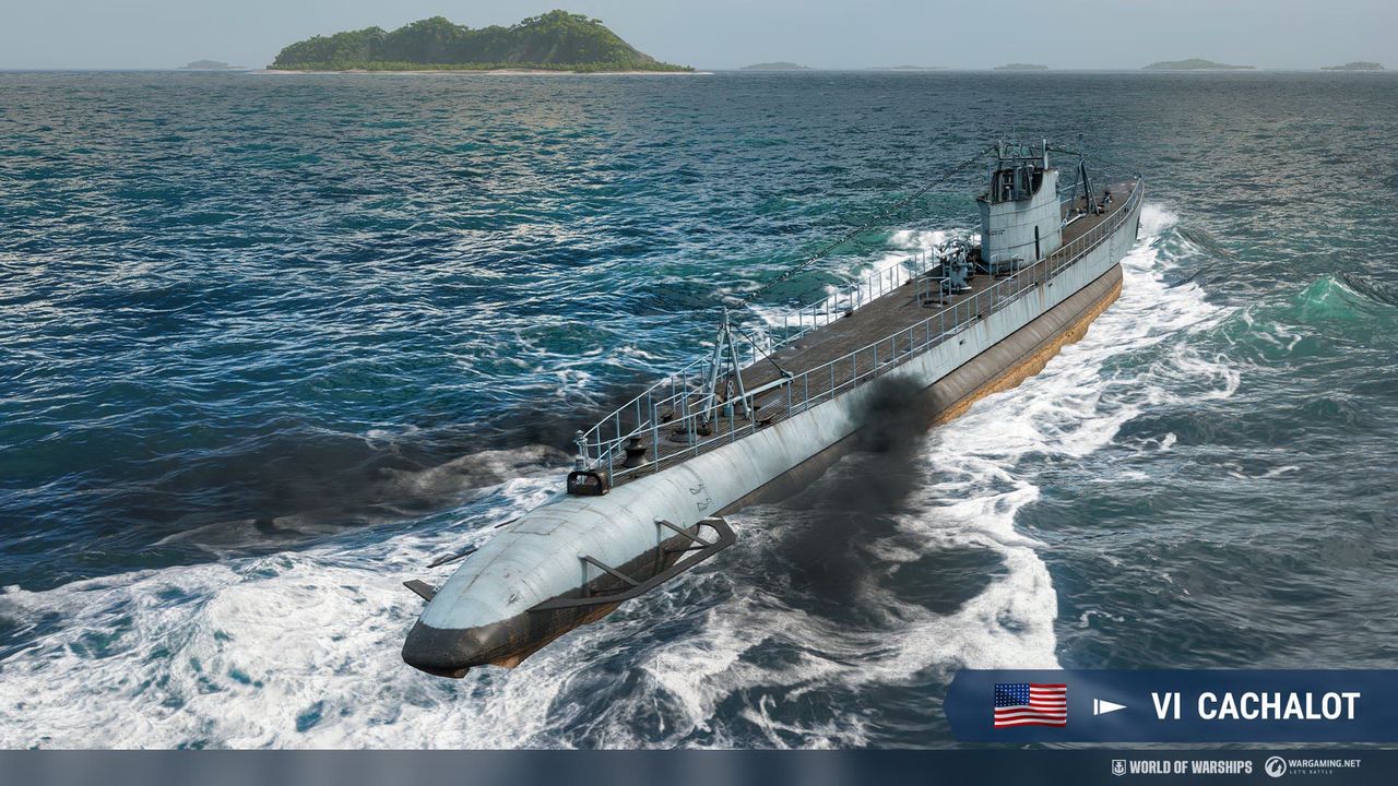 World of Warships - okręt podwodny Cachalot