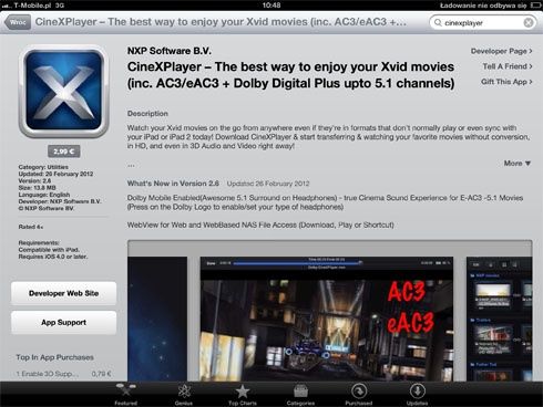 The New iPad - Odtwarzacz wideo