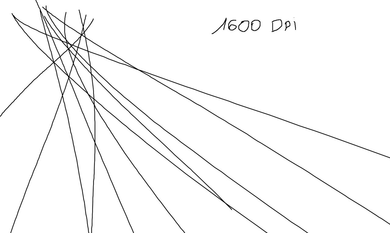 Omen Vector Wireless - test sensora 1600 dpi