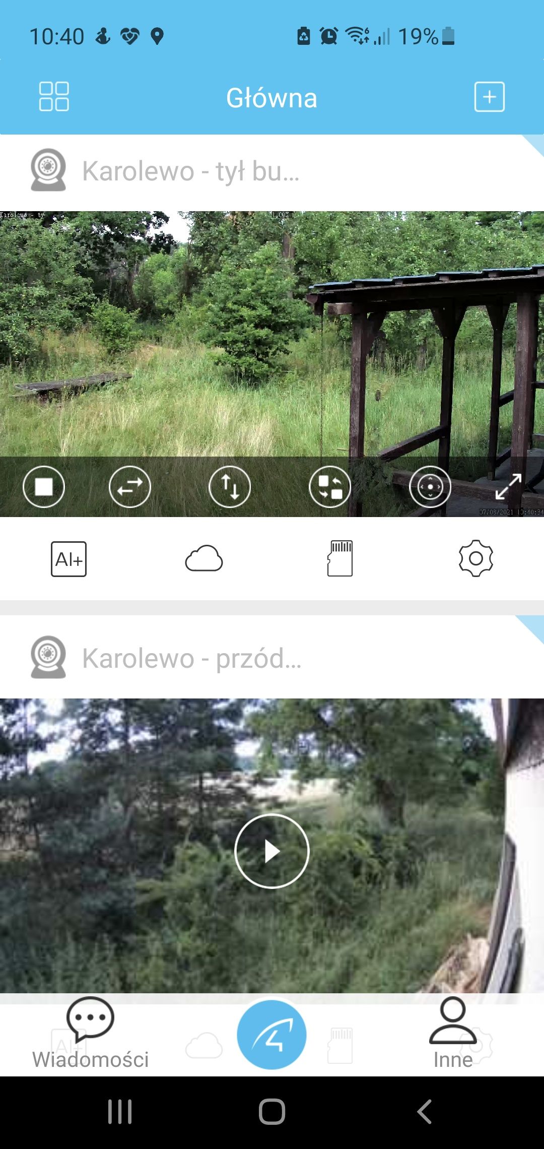Orllo - widok z kamer w dzień