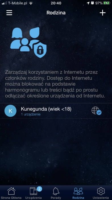 ASUS RT-AX82U - Aplikacja mobilna - ustawienia kontroli rodzicielksiej