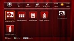 Dune HD TV - menu ekranowe