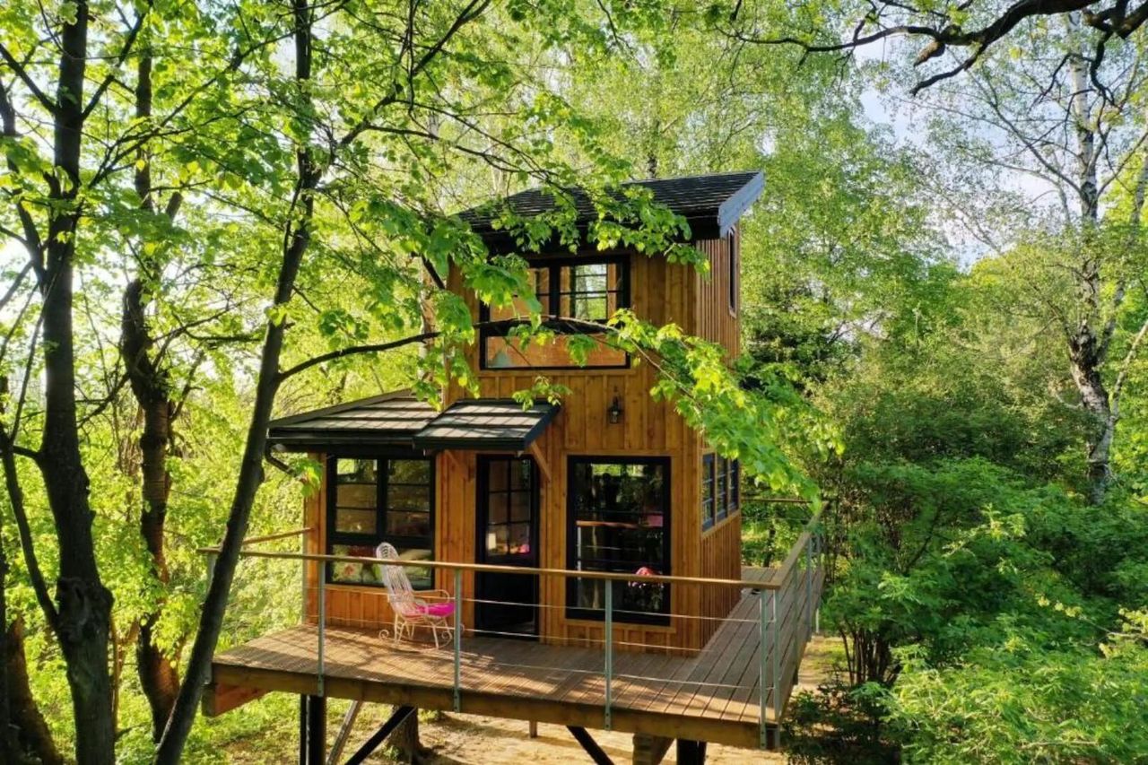 Domeki na drzewie Węgiełek Treehouse