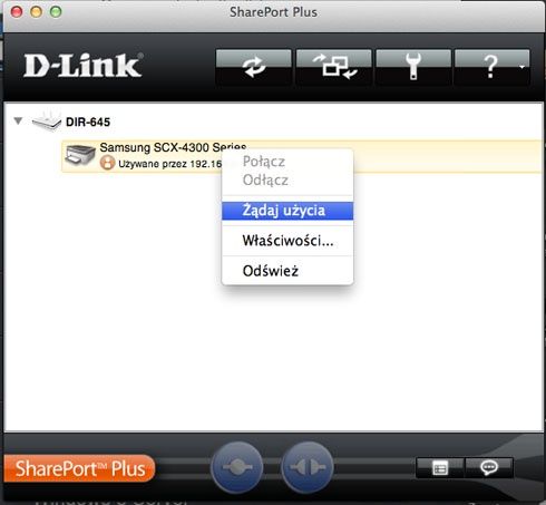 D-Link DIR 645 Drukowanie