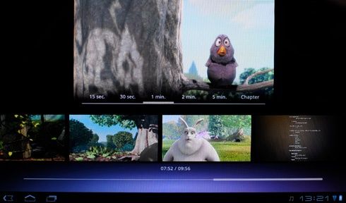 Sony Tablet S - odtwarzacz wideo