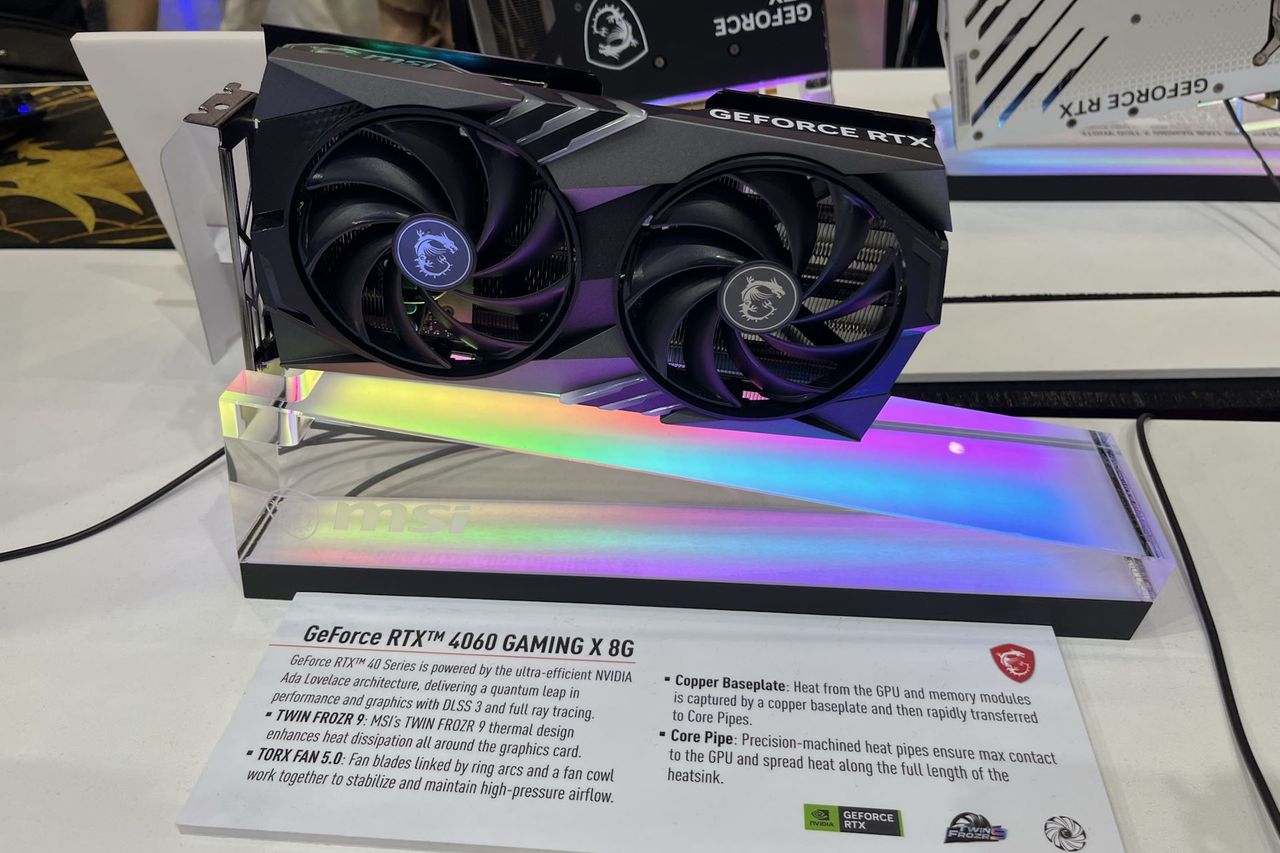MSI na Computex 2023 - rtx 4060 8 GB gaming x