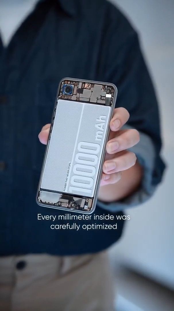 Koncepcyjny smartfon z baterią 10 000 mAh (fot. realme)