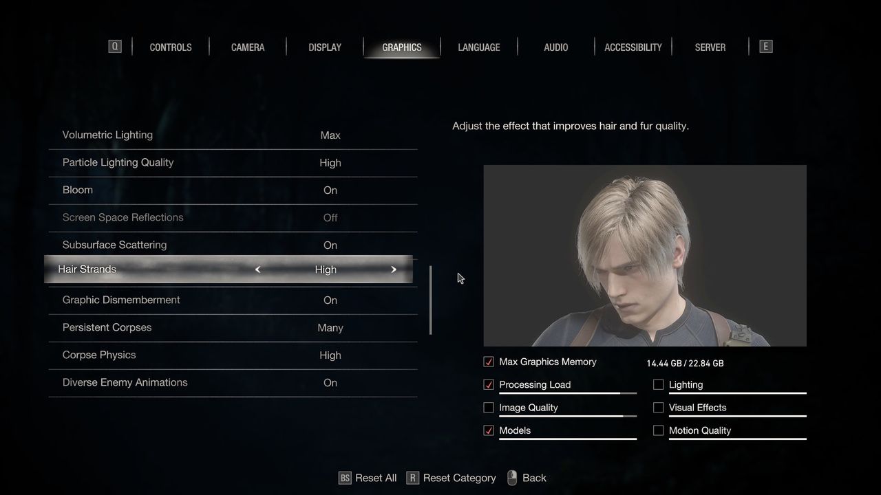 Resident Evil 4 (PC) - ustawienia 2