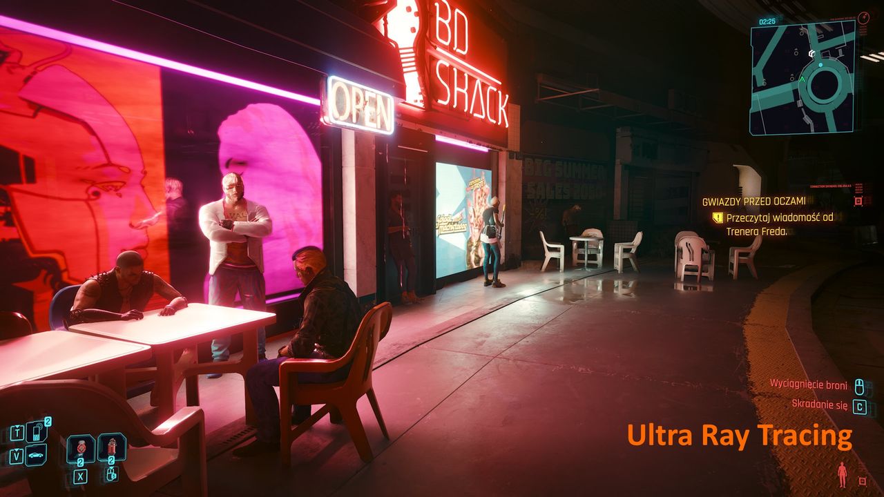 Cyberpunk 2077 2.0 - porównanie nr 2 - Ultra Ray Tracing