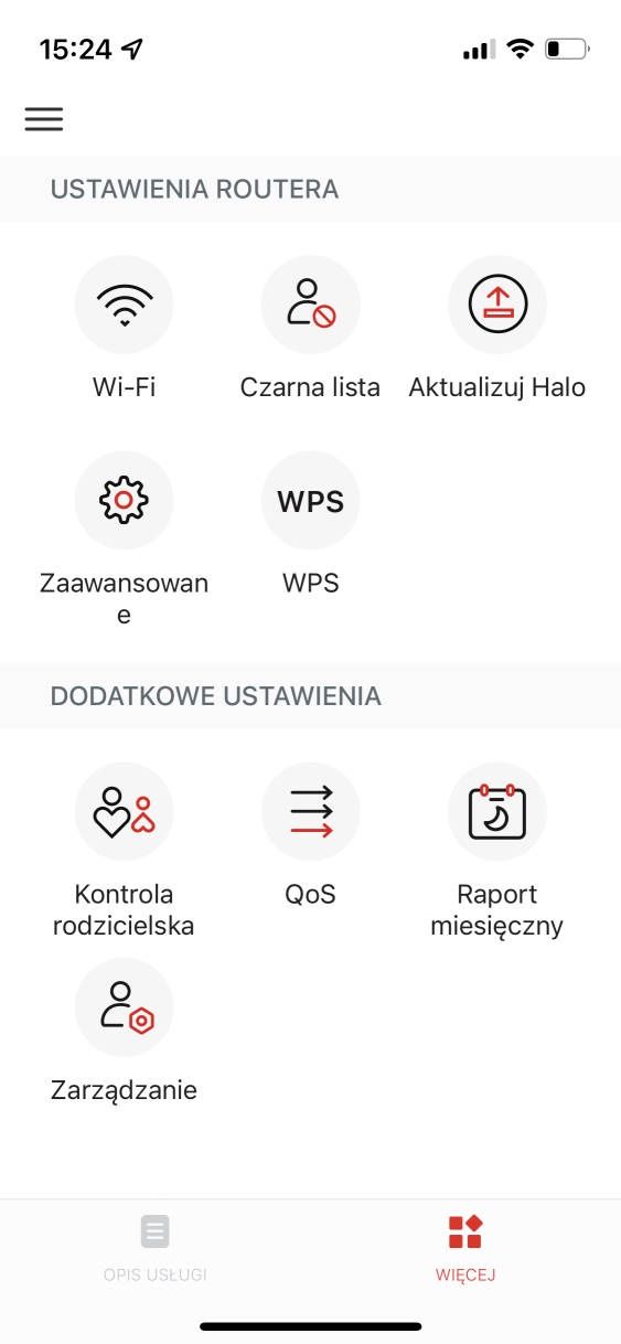 Mercusys Halo H50G - Ustawienia aplikacji 2/5