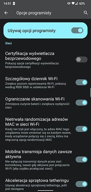 opcje sieci