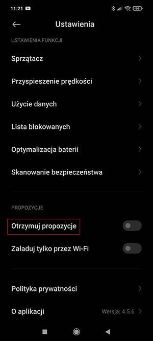 centrum sterowania xiaomi 2