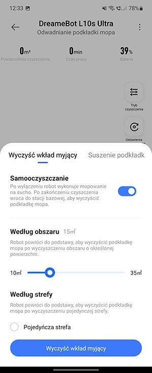 Xiaomi Home aplikacja na telefon  do robota odkurzacza