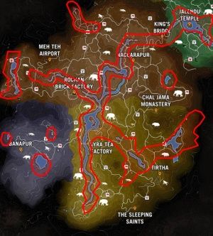 Far Cry 4 mapa