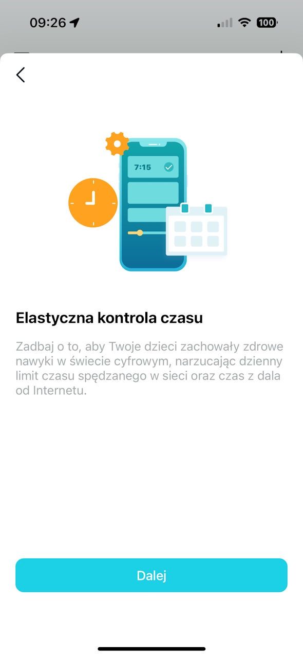 TP-Link Archer BE230 - aplikacja Tether - ustawienai kontroli rodzicielskiej 1