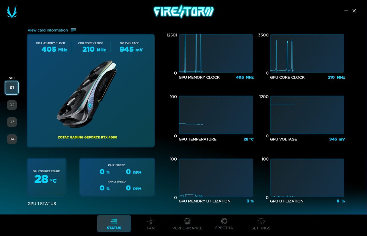 Zotac GeForce RTX 4080 AMP Extreme AIRO - FireStorm 1