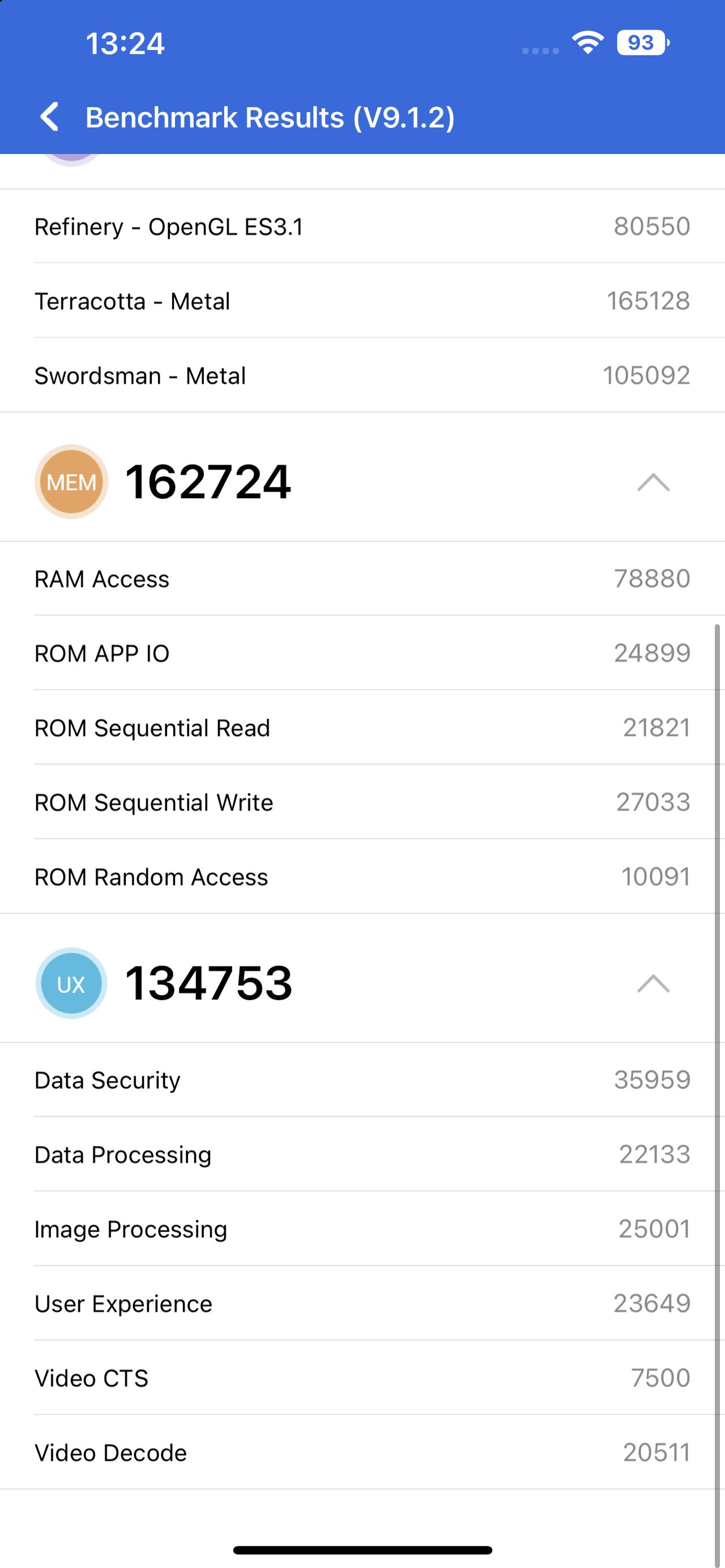 iPhone 14 Plus benchmark