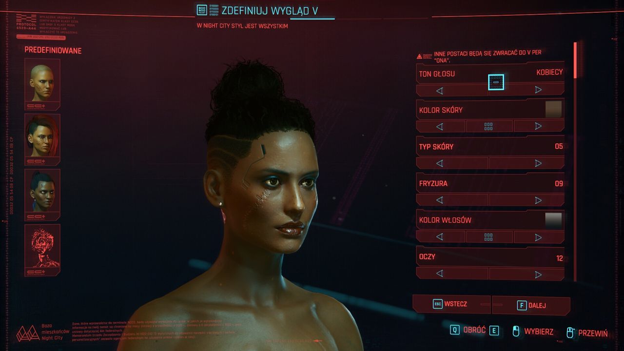 Cyberpunk 2077 kreator postaci