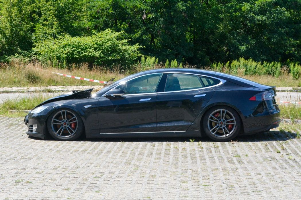 Tesla pożar - Chorzów