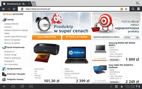 Samsung Galaxy Tab 8.9 - strona www